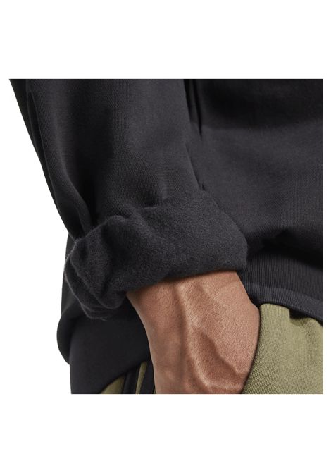 Adidas Essentials Feelcozy Fleece Crewneck Sweatshirt Black Men ADIDAS CORE | Sweatshirts | JE3794-